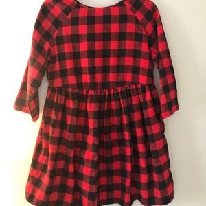 Plaid flannel dress